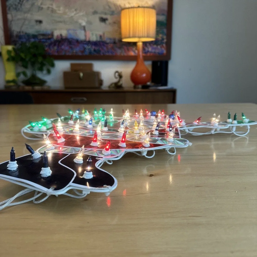 VTG Noma Christmas Expressions 70 Light Holographic Waving‎ Santa 19